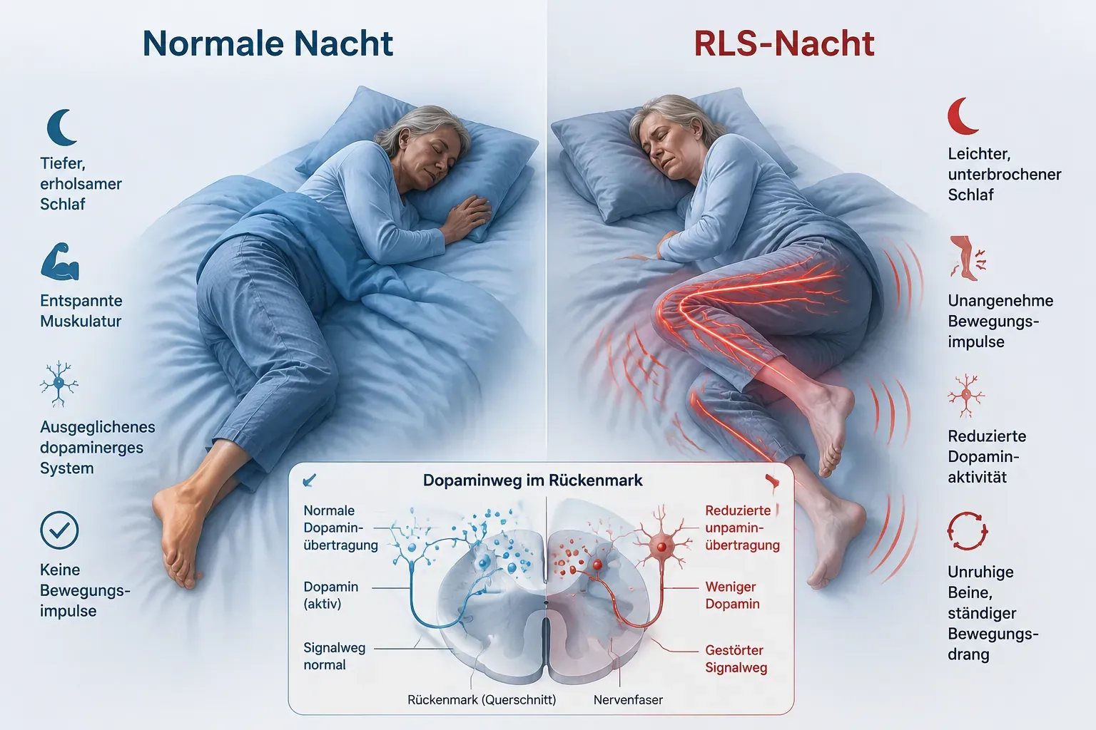 Warum bekomme ich Restless-Legs und was sind die Hauptursachen